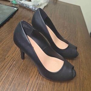 Torrid Black Peep-Toe Heels